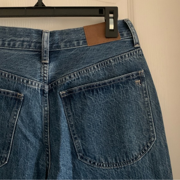 Women’s 26 MADEWELL Baggy Straight Jeans in Ensenada Wash Twisted Seam NWT - Picture 7 of 10